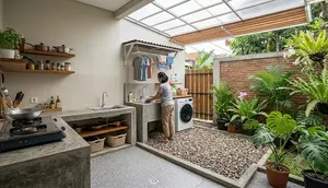 6 Inspirasi Dapur Terbuka Minimalis dengan Area Cuci yang Tidak Mudah Becek