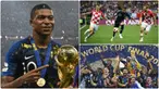 Performa apik Kylian Mbappe saat membawa Prancis juara di Piala Dunia 2018 usai mengalahkan Krosia 4-2 di partai Final. Saat itu, Mbbape menjadi pemain muda yang belum genap berusia 20 tahun. Berikut momen Mbbape saat bawa Prancis juara Piala Dunia 2018. (kolase foto AFP)