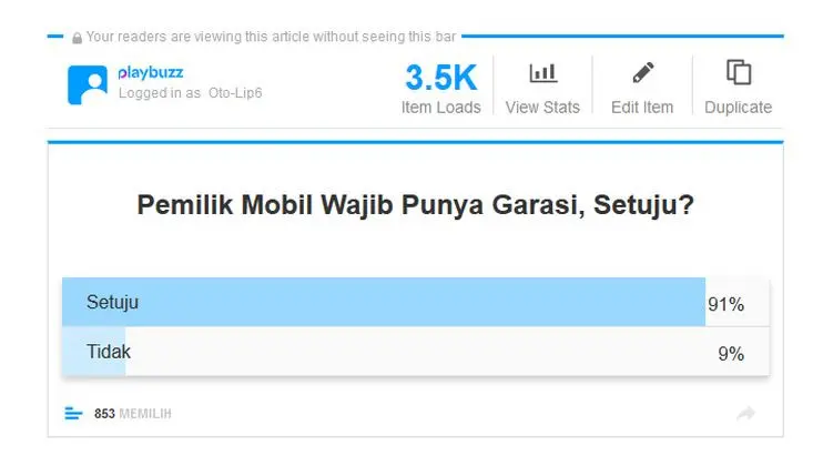 Hasil polling 