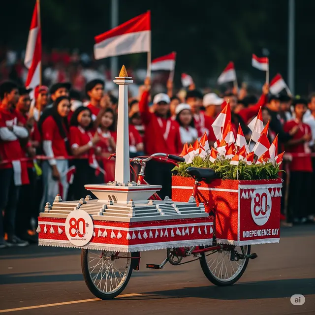 Inspirasi Sepeda Hias 17 Agustus.