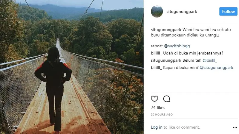 Jembatan Gantung Situ Gunung