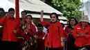 Ketua Umum PDIP, Megawati Soekarnoputri saat berpidato di HUT PDIP ke-42, Jakarta, Sabtu (10/1/2015). (Liputan6.com/Johan Tallo)