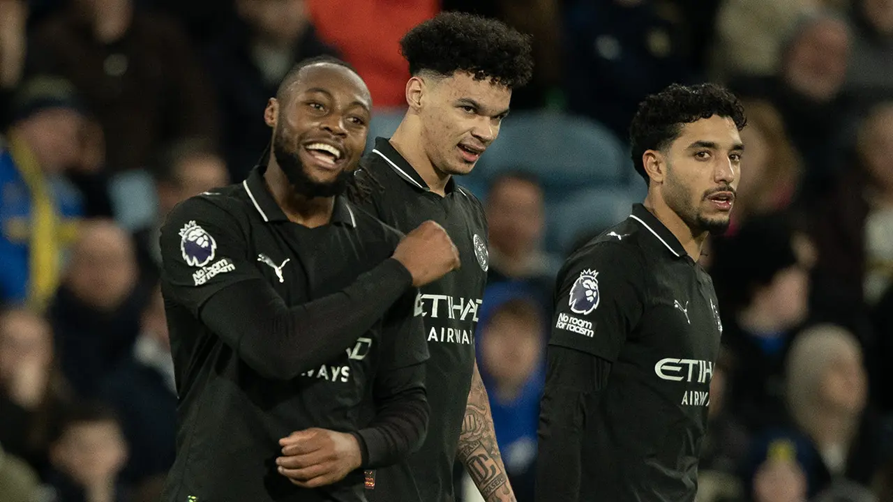 Pemain Manchester City Antoine Semenyo