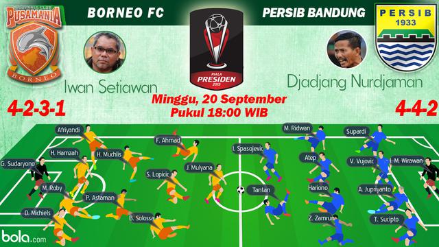 Perempat Final Piala Presiden 2015: Pusamania Borneo FC vs Persib Bandung (Bola.com/Samsul Hadi)