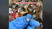Cincin Berlian Terbuang ke Tempat Sampah, Ditemukan Setelah Ngubek-ngubek TPA 30 Jam