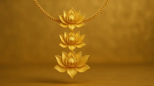 Kalung Model Bunga 10 Gram/Ilustrasi gambar oleh AI