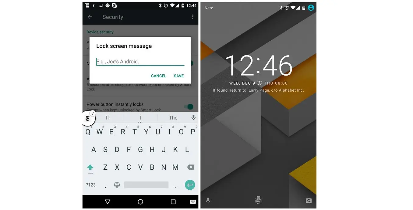 Tampilkan pesan di smartphone (Sumber: Android Pit)