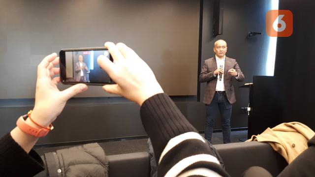 Kitman Cheung, APAC Technical Sales Leader, menjelaskan tentang kerja sama program AI antara IBM dan NASA. (Liputan6.com/Tanti Yulianingsih)