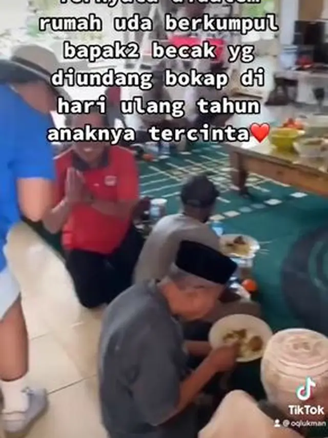6 Potret Ulang Tahun Okky Luman ke-38 tahun, Dirayakan Bareng Tukang Becak