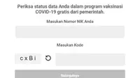 Cek Apa Nama Kamu Terdaftar Sebagai Calon Penerima Vaksin Covid-19. Dok: pedulilindungi.id