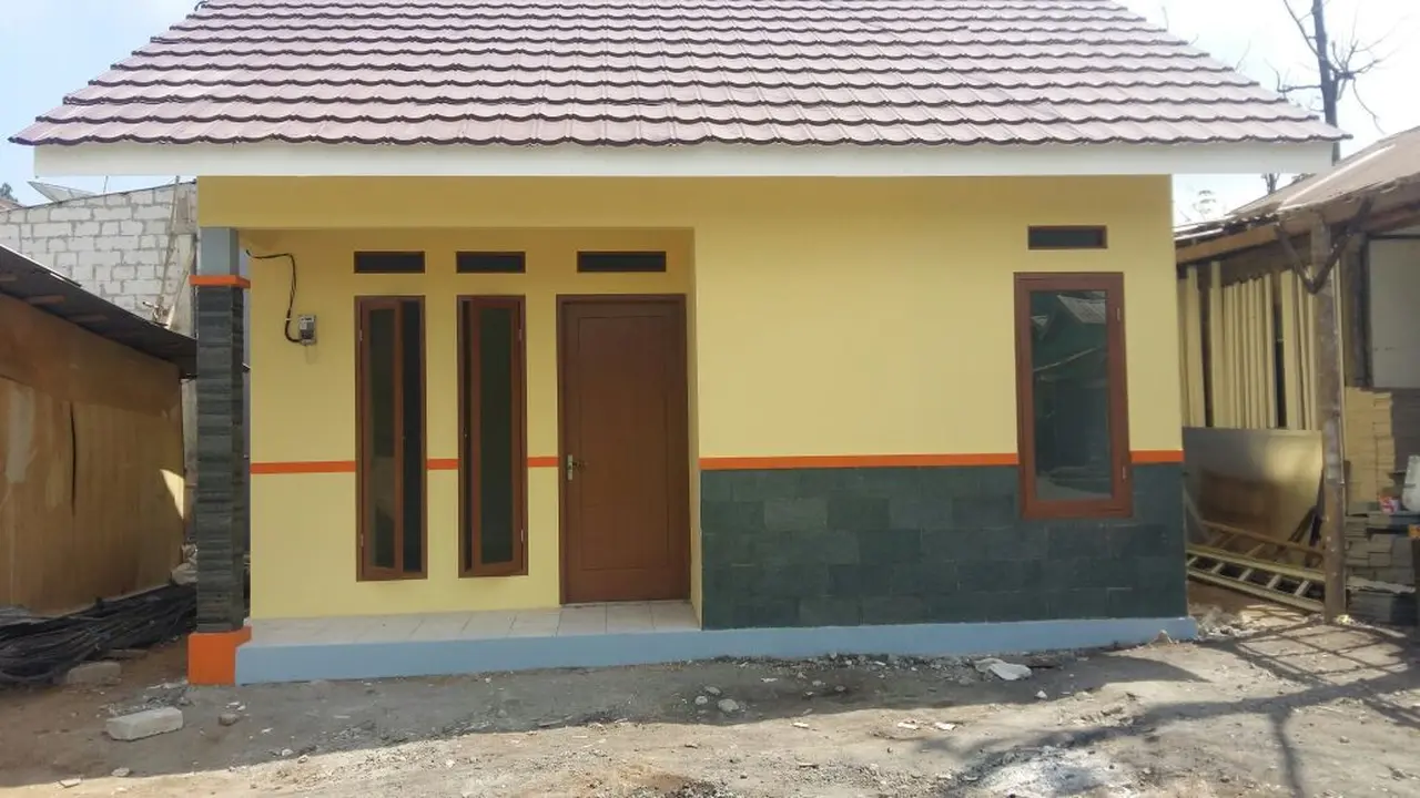 Rumah untuk korban gempa Banjarnegara. (Foto: Liputan6.com/BPBD Banjarnegara/Muhamad Ridlo)