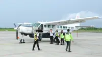 Penerbangan Sumenep - Banyuwangi resmi dibuka. (Dian Kurniawan/liputan6.com)
