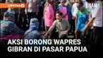 Wakil Presiden Gibran Rakabuming Raka kunjungi pasar Wosi hari Rabu (5/11) pagi. ia sempat memborong dagangan penjual setempat.