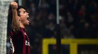 Striker AC Milan asal Kolombia, Carlos Bacca. (AFP/Guiseppe Cacace)