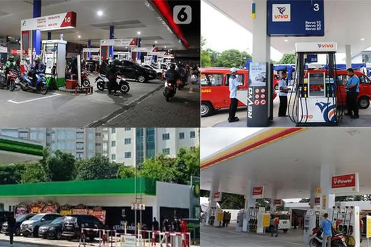 Disimak harga BBM terbaru di SPBU Pertamina, Shell, Vivo dan BP AKR.(Liputan6.com/AnggaYuniar)