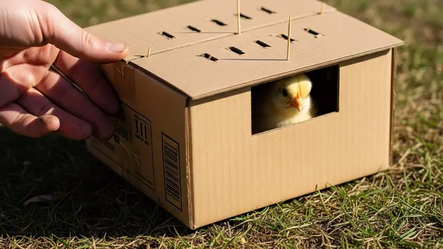 Desain Kandang Ayam dari Kardus Bekas