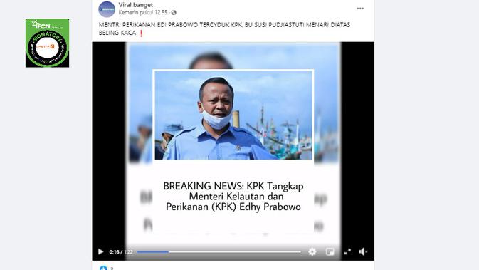 Cek Fakta Liputan6.com menelusuri klaim Menteri Edhy Prabowo Terciduk KPK, Susi Pudjiastuti menari di atas pecahan beling
