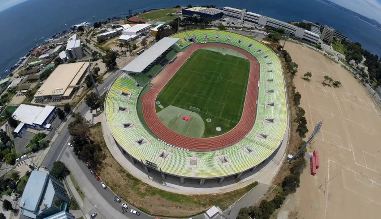 Elias Figueroa Brander Stadium, merupakan salah satu stadion yang akan digunakan untuk pagelaran Copa Amerika 2015 di Chili, Selasa (21/04/2015). Sumber : AFP