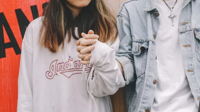 Ilustrasi pasangan cinta, romantis