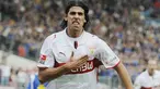 Selebrasi gol gelandang VfB Stuttgart Sami Khedira ke gawang Karlsruhe FC dalam lanjutan Bundesliga di Mercedes-Benz Arena, 21 September 2008. AFP PHOTO DDP / OLIVER LANG
