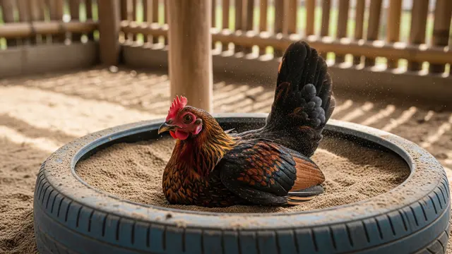 8 Desain Kandang Ayam dengan Area Bermain Pasir, Nikmati Beragam Manfaatnya