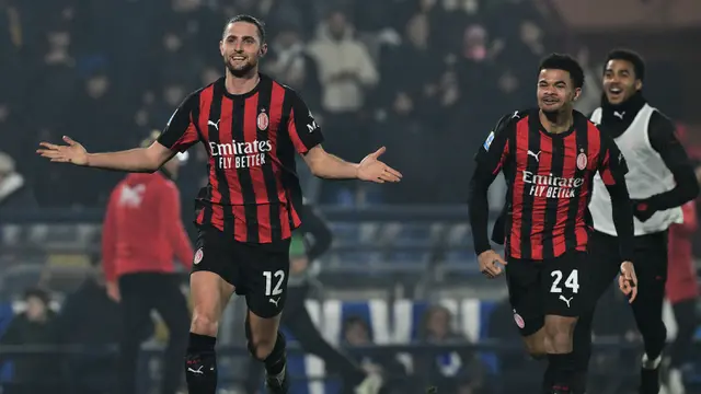 Foto: Penampilan Gemilang Adrien Rabiot Bawa AC Milan Menang Comeback atas Como di Liga Italia