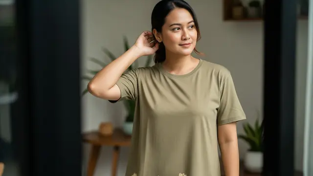 Model Daster Kaos Motif Bunga Simpel Tidak Norak