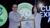 BRI meraih penghargaan Total Service Quality Satisfaction based on Customer Perception Survey SQIndex 2024 dengan Predikat Diamond di ajang Service Quality Awards 2024. (Foto: Istimewa)