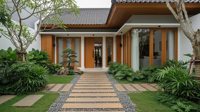 Desain Area Depan Rumah Ala Japandi yang Estetik/Gemini AI