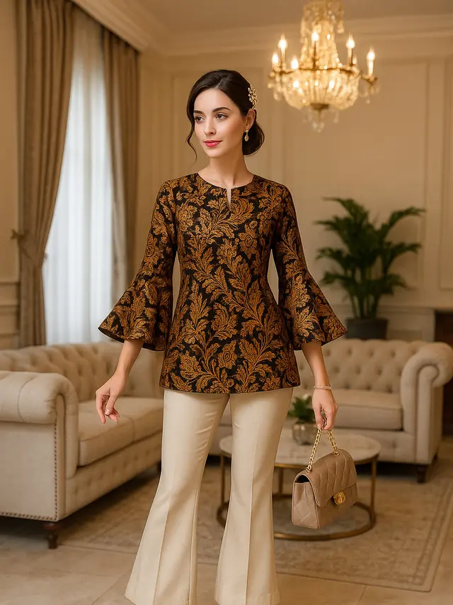Padu Padan Baju Batik Berbagai Model Kekinian dan Bawahannya