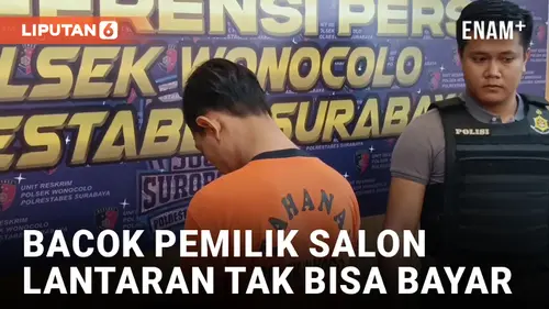 VIDEO: Tak Mampu Bayar Semir Rambut, Pengamen Bacok Pemilik Salon