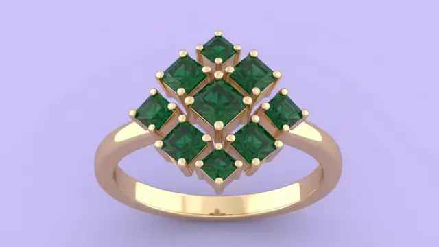 Model Cincin Emas Batu Emerald Tren 2026 untuk Perhiasan. Gemini