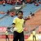 Meski sudah berusia 38 tahun tapi Choirul Huda masih menjadi andalan Persela Lamongan. (Helmi Fithriansyah/Liputan6.com)