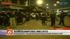 Lima orang tewas dan 10 lainnya menderita luka-luka dalam ledakan bom di Kampung Melayu, Jakarta Timur