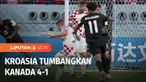 Masih dari Grup F, Kroasia sukses membenamkan Kanada dengan skor telak 4-1. Dengan kemenangan ini, Kroasia kini memimpin klasemen sementara Grup F. Unggul selisih gol atas Maroko di posisi kedua.