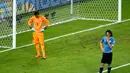 Uruguay harus menelan pil pahit di babak penyisihan Piala Dunia 2014 Grup D di Estadio Castelo, Fortaleza, Brasil, (15/6/2014). (REUTERS/Mike Blake)