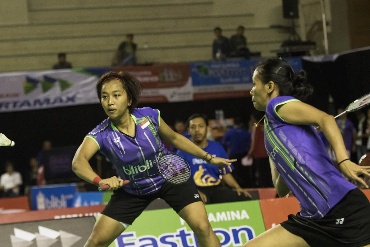 Della / Rosyita Juara Nasional Ganda Putri 2015(foto mas ahong)