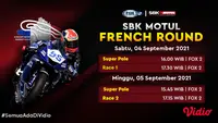 Jangan Ketinggalan, Live Streaming World Superbike Prancis 2021 Akhir Pekan Ini di Vidio 4 dan 5 September 2021. (Sumber : dok. vidio.com)