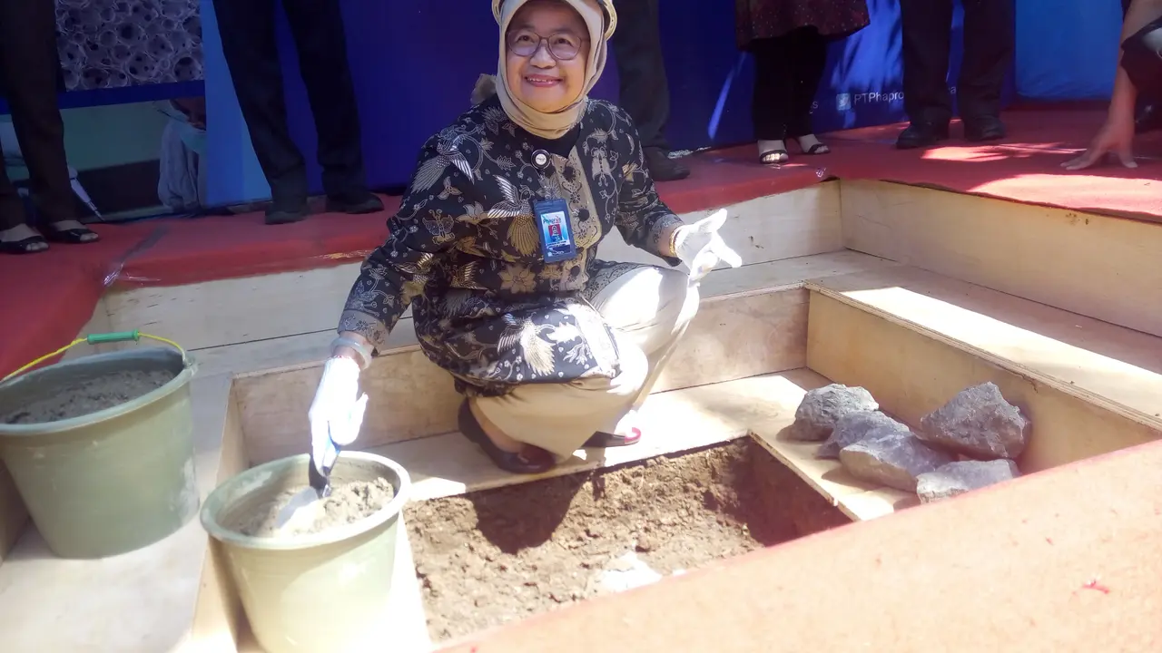 Anak usaha RNI, Phapros melakukan groundbreaking pabrik alat kesehatan di Banjaran, Bandung (Foto: Huyogo Simbolon)
