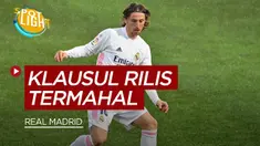 Berita video spotlight yang membahas tentang empat pemain pemain Real Madrid dengan klausul rilis termahal.