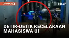 Terungkap! Rekaman CCTV Kecelakaan Mahasiswa UI