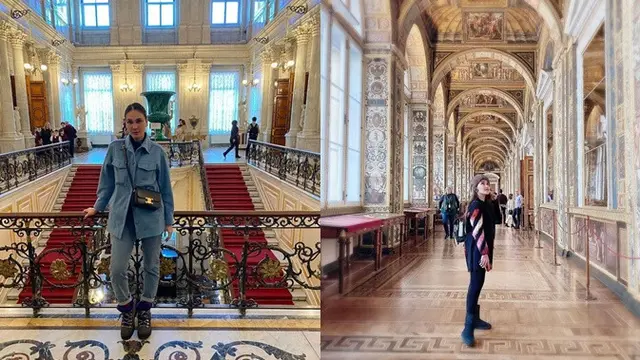 Saat berada di indoor, Luna Maya tampil kece dengan outfit denim. Sedangkan Ayu tampil keren dengan sweatshirt berwarna hitam yang dipadukan legging dan sepatu boots.