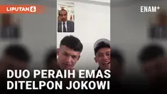 Jokowi Telpon Veddriq Leonardo dan Rizki Juniansyah