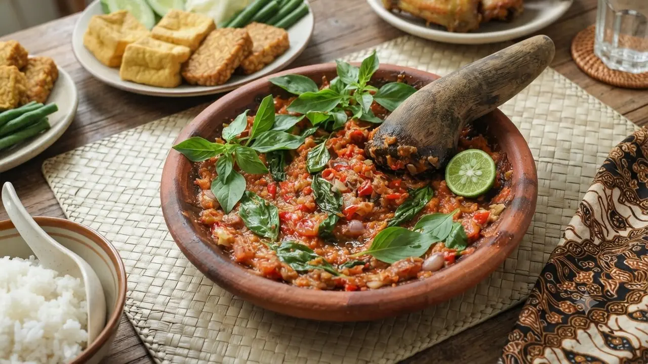 Cara Membuat Sambal Kemangi Terasi