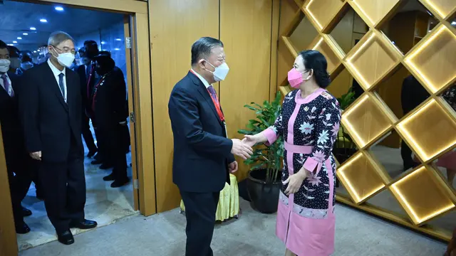 Pertemuan bilateral antara Ketua DPR RI Puan Maharani dengan Wakil Ketua Komite Tetap National People’s Congress Republik Rakyat Tiongkok (RRT) Zhu Chen di Kompleks Parlemen, Senayan, Jakarta, Rabu (5/10/2022). (Dok: DPR RI-P20)