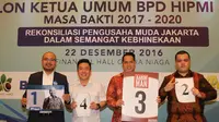  Musyawarah Daerah (MUSDA) Himpunan Pegusaha Muda Indonesia (HIPMI) BPD DKI Jakarta Raya yang ke 16 yang jatuh pada tanggal 16 Januari 2017 nanti di Bidakara, Jakarta, maka pada Kamis, 22/12/2016 telah dilakukan Sosialisasi, Kampanye dan Debat Terbuka bak