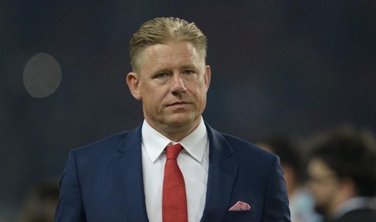Legenda sepak bola Denmark, Peter Schmeichel. (AFP/Oli Scarff)