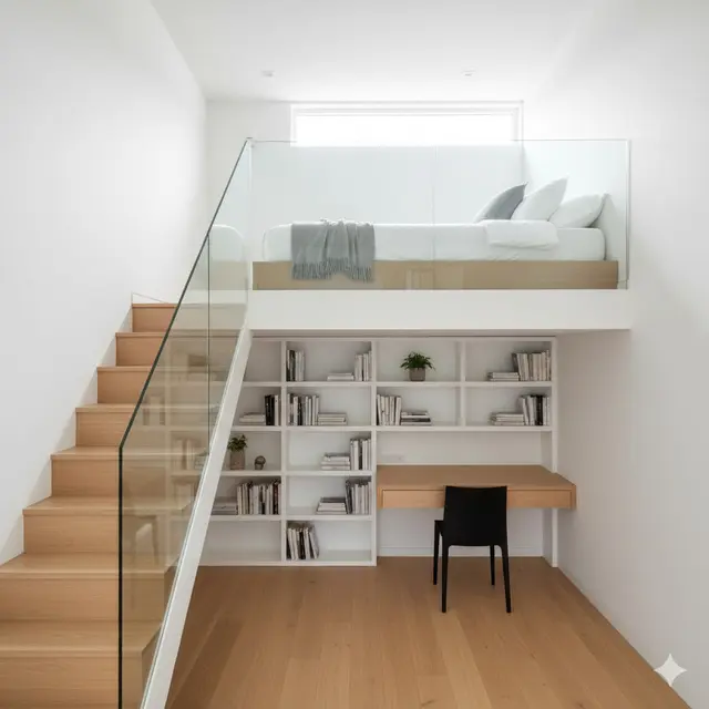 Model Rumah Mezzanine Type 36 Tampak Modern. Gemini