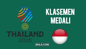Klasemen medali SEA Games 2025. (Bola.com/Wiwig Prayugi)