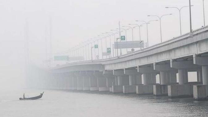 Kondisi kabut asap di Malaysia. (The Star/Asia News Network)